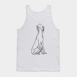 Sitting Saluki Tank Top